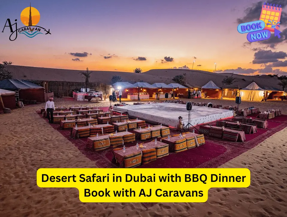 Desert Safari in Dubai with BBQ Dinner Book with AJ Caravans
